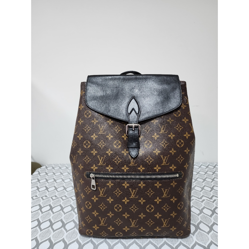 Louis Vuitton Monogram Macassar Palk Backpack Brown/Black - Picture 5 of 14